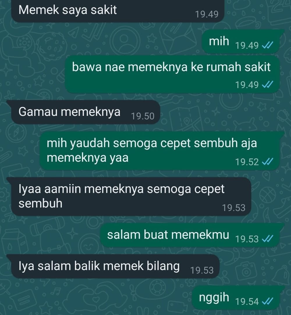 Semoga Cepet Sembuh Ya Lahelu